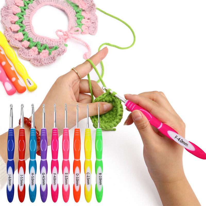 Multi Styles Crochet Set Gauge Needles Knitting DIY Lace Crochet Accessories