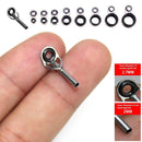 Oval Tip Repair Kit Fishing Rod Guide Eye Ceramic Ring Tackle Box Accessories