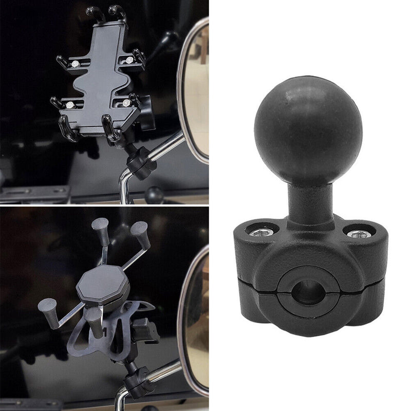 Clamp Ball Base for 8.2-14mm Motorcycle Side Mirror Stem Phone Holder Acces