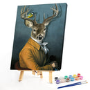 Mr Elk Oil Paint By Numbers Kit DIY Acrylic Painting on Canvas Frameless