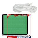 Sunblock Shade Cloth with Grommets Sail Canopy Awning UV Blockage (3x4m)