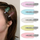 Candy Color Bang Clip No Bend Barrettes Seamless Hair Clips No Crease Hairpin