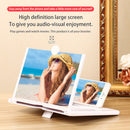 10 inch Smart Phone Magnifier Holder Video Amplifier Enlarger Stand (White)