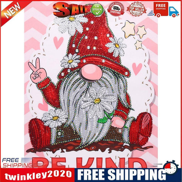 Diamond Painting 5D DIY Gnome Part Special Drill Rhinestone Picture (DZ578)