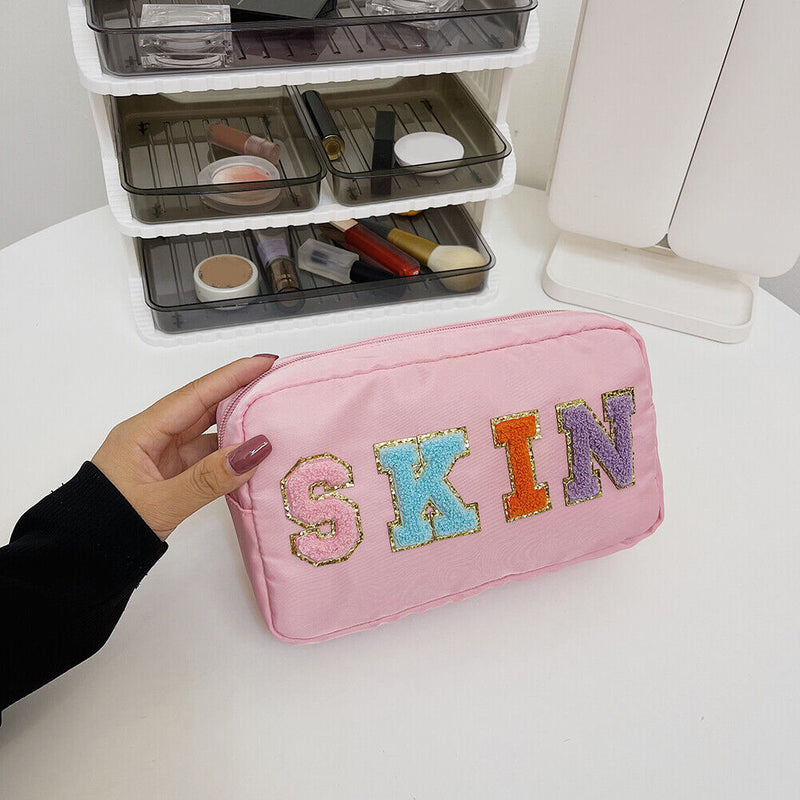 Casual Cosmetic Bag Waterproof Nylon Makeup Case Travel Organizer for Lady Girls