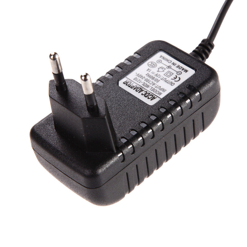 AC 100-240V Converter Adapter DC 5.5 x 2.5MM 12V 1A 1000mA Charger EU Plug