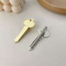 Women Cute Geometric Key Scissors Alloy Hair Clip Wrench Headwear Metal Hairpin