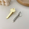 Women Cute Geometric Key Scissors Alloy Hair Clip Wrench Headwear Metal Hairpin