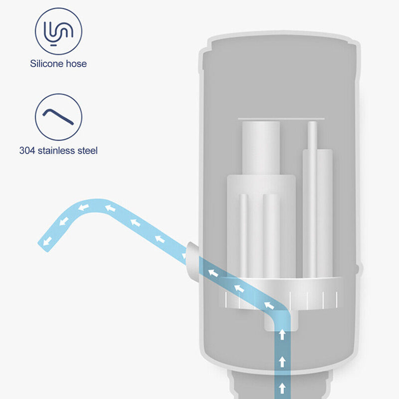 USB Charge Bottle Water Electric Pump Auto Water Barreled Gadget (Black) Newly