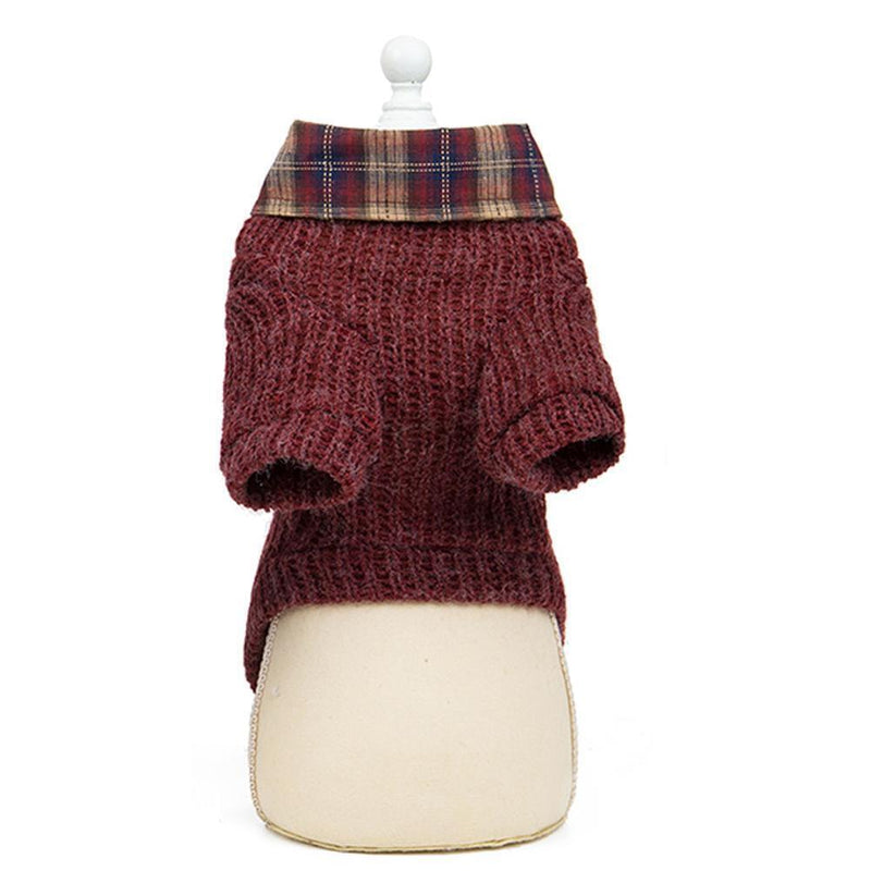 Pet Dog Cat Cute Lapel Sweater Winter Keep Warm Puppy Kitten Fashion Clothes