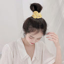 Flower Printed Hair Rubber Band Women Girls Sweet Hair Rope Ties Ponytail Holder