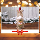 Cute Santa Claus Snowman Elk Red Wine Bottle Cover Bags Dinner Table Xmas Decor