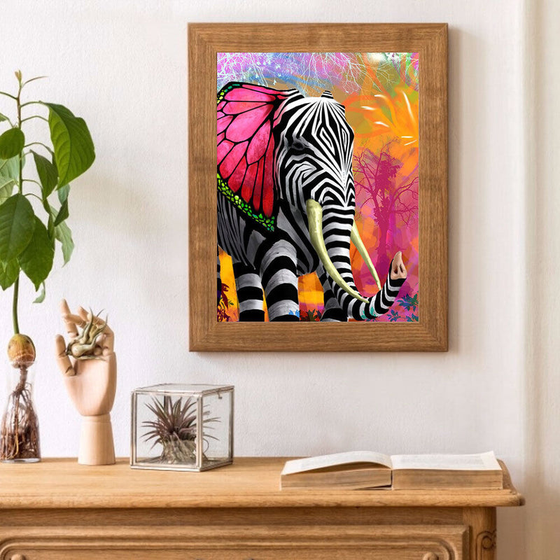 DIY Oil Drawing By Numbers Deer Frameless 40x50cm Animal on Canvas Decor