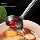 Long Handle Oil Soup Separate Spoon Stainless Steel Oil Filter Scoop Ladle