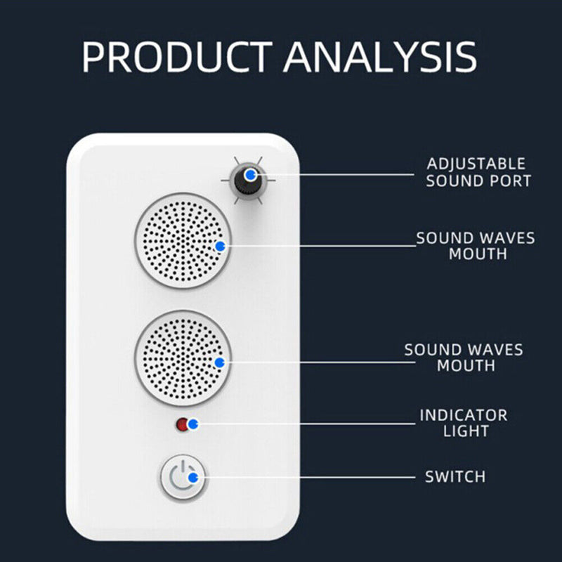 Ultrasonic Bark Stopper Outdoor Dog Repeller Shop Garage Anti-disturbing De