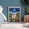 Frameless Digital Oil DIY Nature House Paint By Numbers Hand Painted Picture Kit