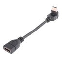 15cm 90 Degree Elbow HDMI-compatible Male Port to HDMI-compatible Female Po