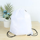 Outdoor Sports Waterproof Drawstring Backpacks Storage Knapsack (White)