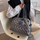 Autumn Winter Handbags Casual Women Tote Pompom Pendant Lady Handbag for Shopper
