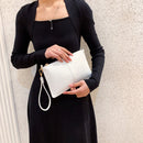 Women Clutch Handbags Envelope Wrist Bags Zipper Long Wallet Solid Color Purse