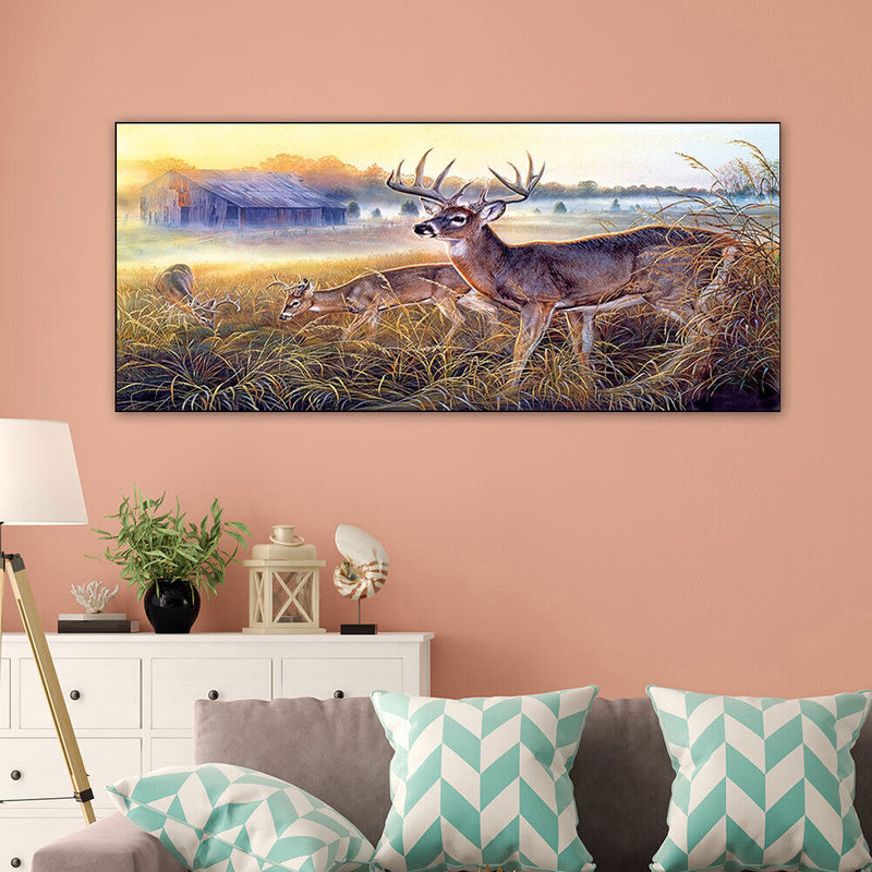 Elk DIY Zero Basis Paint by Number Kits Kill Time Picture Colouring Kits 80x40cm