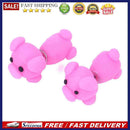 Women European Animal Polymer Clay Ear Studs Earrings (Rose Red Pig)
