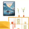 Wall Art Home Decor Lake Boat Oil Painting Acrylic Canvas Paints Picture Ar