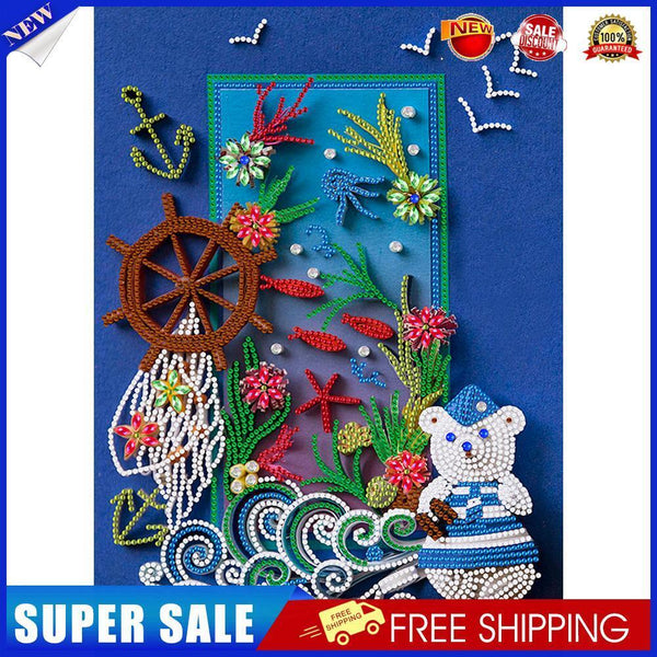 Diamond Painting Kit 5D Special Shaped Cute Bear Rhinestone Pictures (Y214)
