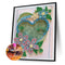 5D DIY Flower Heart Part Special Drill Diamond Painting Artwork Handicraft