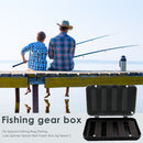 Fishing Tackle Box Sponge Fishing Bait Lure Hook Holder Organizer (Black) Newly