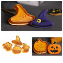 Cookie Cutter Halloween Biscuit Mold Plunger Halloween Pumpkin Ghost Theme