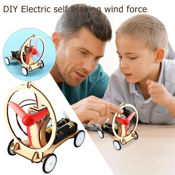 Educational Science Wind Power Electric Car Kit Physics Experiments Circuit