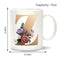 11 oz Unique Creative Ceramic Coffee Mugs with Flower with Letter Z Decors