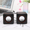 USB 3.5mm Stereo Mini Speaker Subwoofer for Desktop Laptop Notebook Tablet