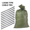 10x Empty Flood Control Drawstring Bags Strap Heavy Duty Bag Bags Fasting Belt