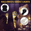 Halloween Skeleton Hands Decoration Glowing Light Hand Arms Garden Light~