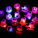 #A LED Bat Finger Rings Cute Halloween Skeleton Finger Rings Durable for Kids Gi