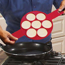 Silicone Non Stick Flipper Pancake Pan Perfect Breakf Maker Egg Omelette T hot.