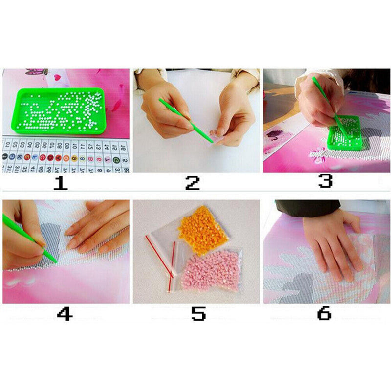 Cute Little Cat 5D Diamond DIY Painting Craft Kit Home Decor