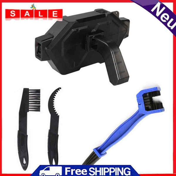 Road Cycling Chain Scrubber Cleaning Tool Set Mountain Bike Chain Washer Brush