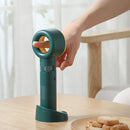 Portable Bladeless Fan Handheld Desktop Summer Travel Mini Cooler (Green)