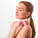 Five Fingers Bath Gloves Shower Towel Scrub Body Child Home Supply (Pink) Newly