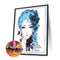 Blue-haired girl 5D DIY Partial Special Shape Drill Diamond Painting Newly