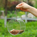 Acrylic Bird Feeder Outdoor Hanging Transparent Bird Food Seed Holder Box