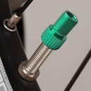 MTB Bike Valve Converter Bicycle Presta to Schrader Valve Adapter (Green)