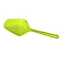 Plastic No-stick Water Ice Shovel Filter Long Strainer Colander (Green)