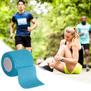Self Adhesive Elastic Bandage Sports Wrist Protector Tape (Blue 5cmx4.5m) Newly