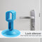 2pcs Doorknob Wall Mute Crash Pad Cushion Door Handle Lock Silencer (Blue) Newly