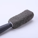 Microfiber Car Wheel Rim Brush Plastic Handle Cleaning Brush Washing Tool