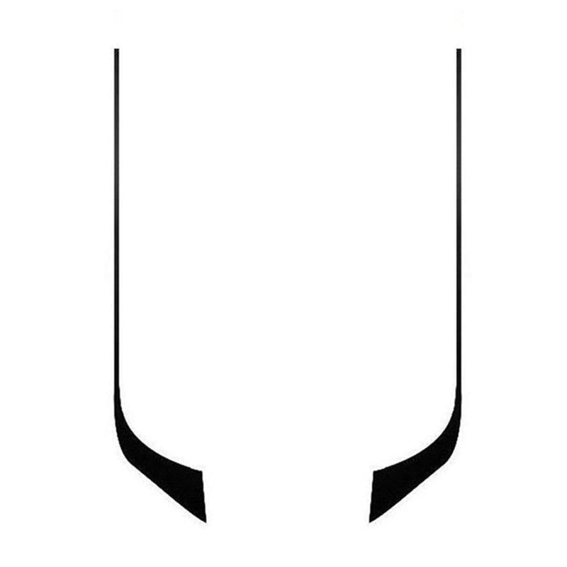 2pcs Racing Sports Vinyl Car Hood Decals Bonnet Decoration Stickers (Black)